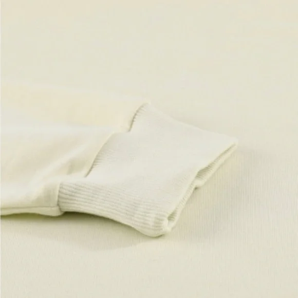 Beige Crew Neck Raglan Sleeve Sweatshirt - Picture 7 of 11